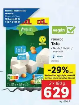 Lidl Vemondo Tofu ajánlat