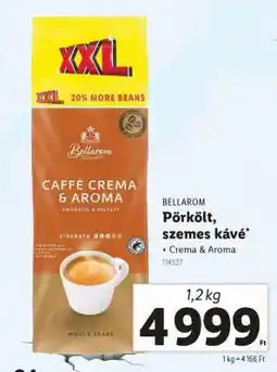 Lidl BELLAROM Pörkölt szemes kávé ajánlat