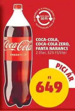 PENNY Coca Cola / Coca Cola Zero / Fanta narancs ajánlat