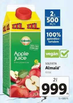 Lidl SOLEVITA Almalé ajánlat