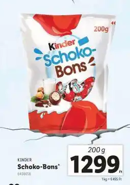 Lidl KINDER Schoko-Bons ajánlat