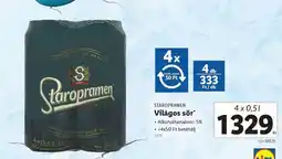 Lidl STAROPRAMEN Világos sör ajánlat