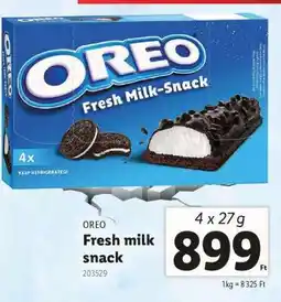 Lidl OREO Fresh milk snack ajánlat