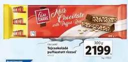 Lidl FIN CARRÉ Tejcsokoládé puffasztott rizzsel ajánlat