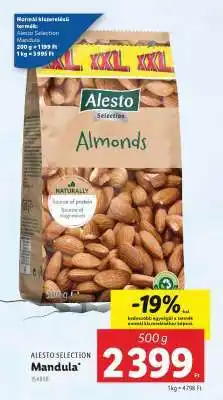 Lidl ALESTO SELECTION Mandula ajánlat