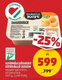 PENNY GYÜMÖLCSÖSKERT SÜTÉSÁLLÓ DZSEM ajánlat