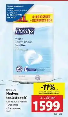 Lidl FLORALYS Nedves toalettpapír ajánlat