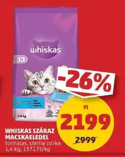 PENNY Whiskas száraz macskaeledel ajánlat