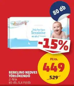 PENNY Bebelino Nedves Törlőkendő ajánlat