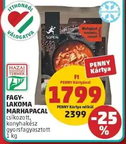 PENNY Fagy-lakoma Marhapacal ajánlat