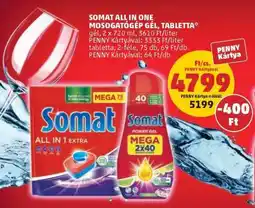 PENNY Somat All in One Mosogatógép Gel, Tabletta ajánlat