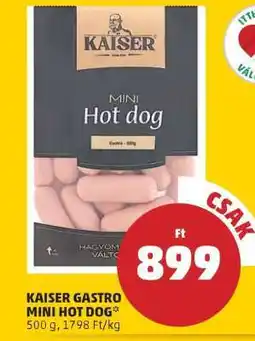 PENNY Kaiser Gastro Mini Hot Dog ajánlat