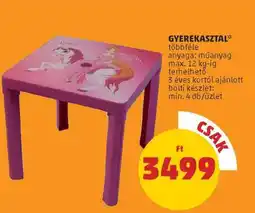 PENNY Gyerekasztal ajánlat