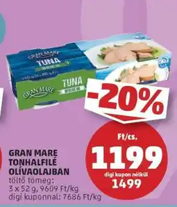 PENNY GRAN MARE TONHALFILÉ OLÍVAOLAJBAN ajánlat
