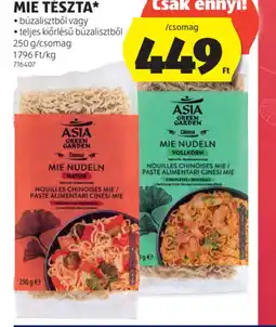 ALDI Asia Green Garden Mie Tészta ajánlat