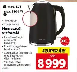 Lidl SILVERCREST® KITCHEN TOOLS Nemesacél vízforraló ajánlat