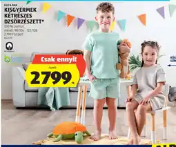 ALDI Lily APRÓSÁGOK KEDVENCEI ARON, Dan Kisgyermek kétrészes dzsörzészett ajánlat