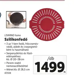 Lidl LIVARNO home Szilikonfedő ajánlat