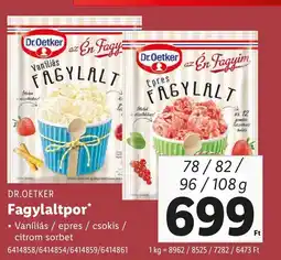 Lidl DR. OETKER Fagylaltpor ajánlat