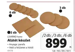 Lidl LIVARNO home Alátét készlet ajánlat