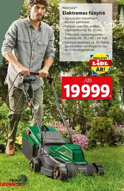 Lidl PARKSIDE® Elektromos fűnyíró ajánlat