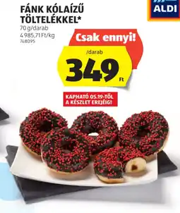 ALDI Fánk klaízű töltelékkel ajánlat