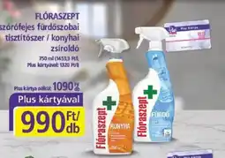 PlusMarket FLÓRASZEPT szórófejes fürdőszobai tisztítószer / konyhai zsíroldó ajánlat