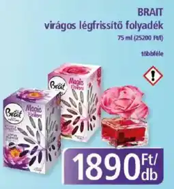 PlusMarket BRAIT virágos légfrissítő folyadék ajánlat