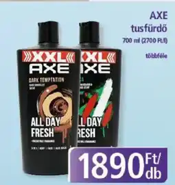 PlusMarket AXE tusfürdő ajánlat