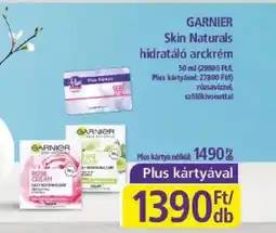 PlusMarket GARNIER Skin Naturals hidratáló arckrém ajánlat