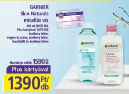 PlusMarket GARNIER Skin Naturals micellás víz ajánlat