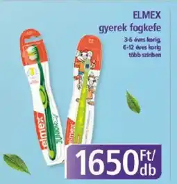 PlusMarket ELMEX gyerek fogkefe ajánlat