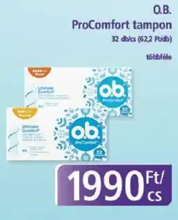 PlusMarket O.B. ProComfort tampon ajánlat