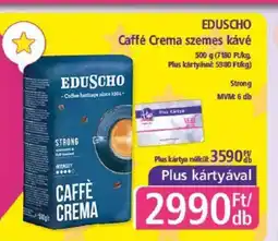 PlusMarket EDUSCHO Caffé Crema szemes kávé ajánlat