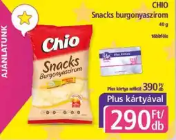 PlusMarket CHIO Snacks burgonyaszirom ajánlat