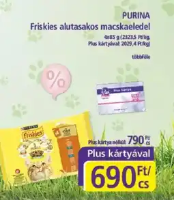 PlusMarket PURINA Friskies alutasakos macskaeledel ajánlat