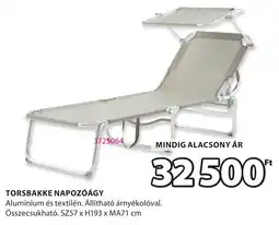 JYSK Torsbakke napozóágy ajánlat