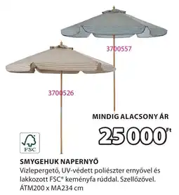 JYSK Smygehuk napernyő ajánlat