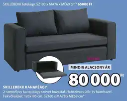 JYSK Skillebekk kanapéágy ajánlat