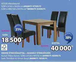 JYSK Vedde étkezőasztal ajánlat