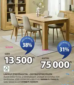 JYSK Lintrup étkezőasztal ajánlat