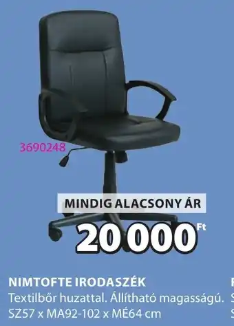 JYSK Nimtofte irodaszék ajánlat