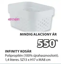 JYSK Infinity kosár ajánlat