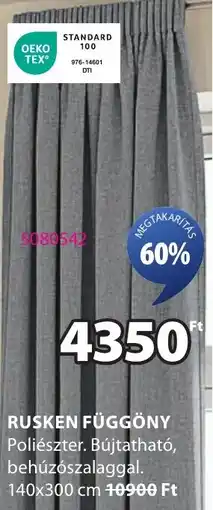 JYSK Rusken függöny ajánlat