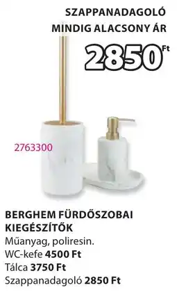 JYSK Berghem fürdőszobai kiegészítők ajánlat