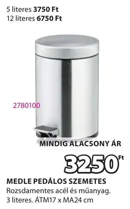 JYSK Medle pedálos szemetes ajánlat