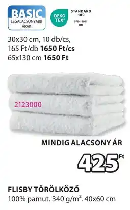 JYSK Flisby törölköző ajánlat