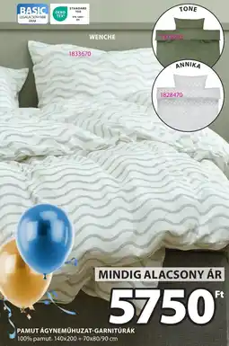 JYSK Pamut ágyneműhuzat-garnitúrák ajánlat