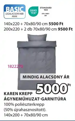 JYSK Karen Krepp ágyneműhuzat-garnitúra ajánlat