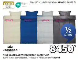 JYSK Kronborg Nell szatén ágyneműhuzat-garnitúra ajánlat